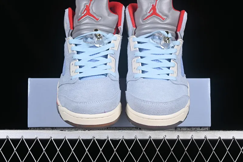All categories Air Jordan Jordan series basketball shoes Air Jordan 5 Z version Trophy Room x Air Jordan 5 Ice Blue AJ5 Joe 5 joint ice blue CI1899-400